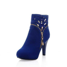 Load image into Gallery viewer, Women Suede Ankle Boots with - SexyBling