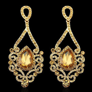 Exquisite Long Crystal Chandelier Earrings - SexyBling