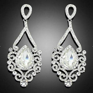Exquisite Long Crystal Chandelier Earrings - SexyBling