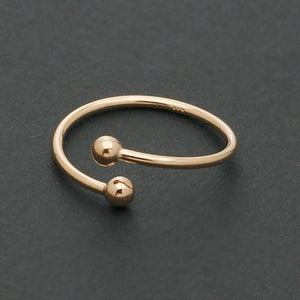Falange Dual Ball Thin Toe Ring - SexyBling