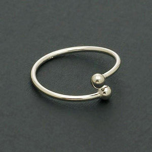 Falange Dual Ball Thin Toe Ring - SexyBling