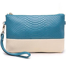Load image into Gallery viewer, Faux Snakeskin Clutch With Crossbody Chain - SexyBling