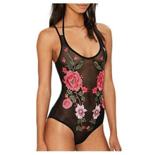 Load image into Gallery viewer, Floral Mesh Bodysuit - SexyBling