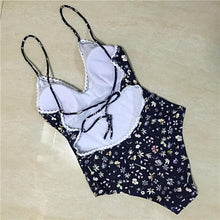 Load image into Gallery viewer, Floral Monokini Bandage Bikini - SexyBling