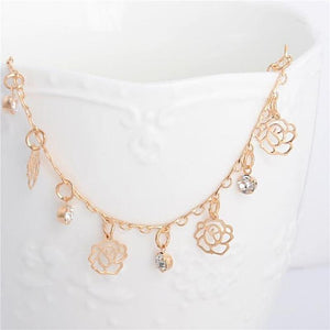 Flower Charm Anklet - SexyBling