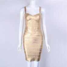 Load image into Gallery viewer, Foil Bandage Dress - SexyBling