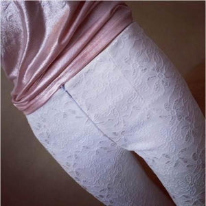 Full Length Lace Capri Pants - SexyBling