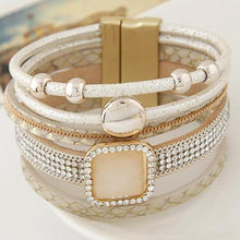 Load image into Gallery viewer, Gemstone Leather Charm Bracelets - SexyBling