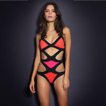 Load image into Gallery viewer, Glamorous Patchwork Retro Bikini - SexyBling