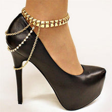 Load image into Gallery viewer, Gold Heel Chain Anklet - SexyBling