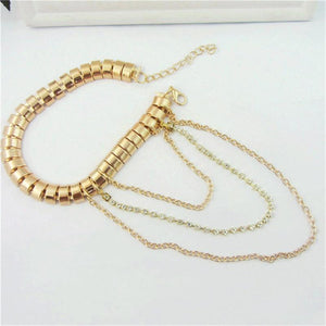 Gold Heel Chain Anklet - SexyBling
