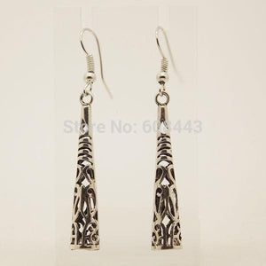 Hollow Carved Pillar Earrings - SexyBling
