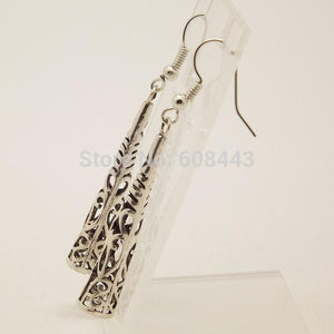 Hollow Carved Pillar Earrings - SexyBling