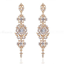 Load image into Gallery viewer, Floral Shape Long Dangle Drop Earrings - SexyBling