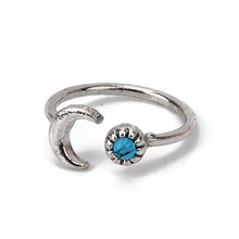 Load image into Gallery viewer, 6PCS Vintage Turkish Beach Punk Moon Arrow Ring - SexyBling