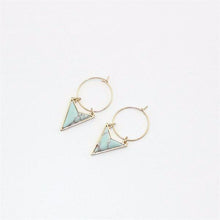 Load image into Gallery viewer, Comiya Geometric White Stones Earrings - SexyBling
