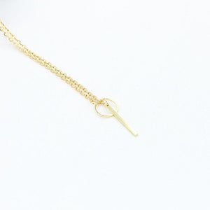 Cross Lariat Pendant Choker Necklace - SexyBling