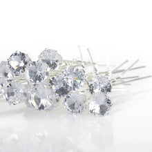 Load image into Gallery viewer, Round Crystal Rhinestone Hair Pins - SexyBling