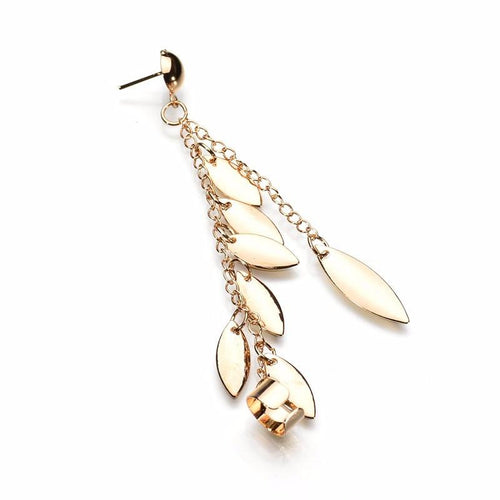 Leaves Tassel Earrings For Women - SexyBling