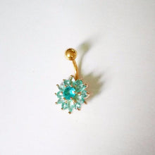 Load image into Gallery viewer, Stainless Steel Flower Crystal Piercing - SexyBling