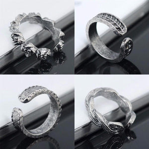 13Pc Ethnic Carved Adjustable Toe Ring - SexyBling
