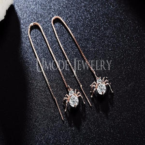 Spider Shaped Round Cut Earrings - SexyBling