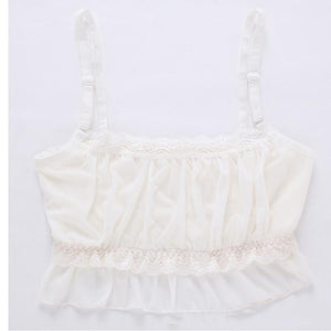 Stunning Lace Chest Strap Bralette - SexyBling