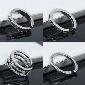 13Pc Ethnic Carved Adjustable Toe Ring - SexyBling