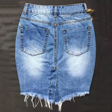 Load image into Gallery viewer, Dominant Midi High Waist Denim Skirt - SexyBling