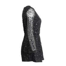 Load image into Gallery viewer, Summer Sequin Mini Loose Slit Dress - SexyBling