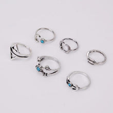 Load image into Gallery viewer, 6PCS Vintage Turkish Beach Punk Moon Arrow Ring - SexyBling