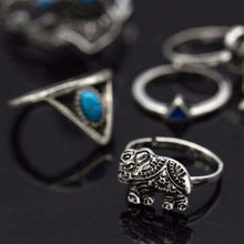 Load image into Gallery viewer, 8PCS Fashion Vintage Bohemian Turkish Midi Rings - SexyBling