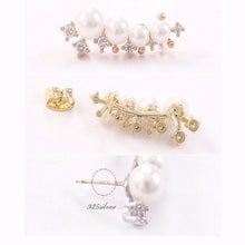Load image into Gallery viewer, Silver Needle Pearl Earrings For Women - SexyBling