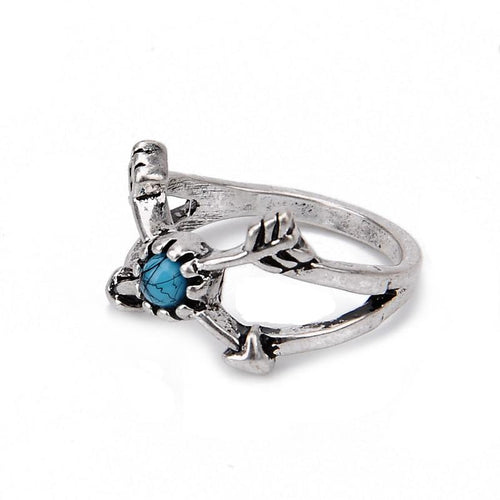 6PCS Vintage Turkish Beach Punk Moon Arrow Ring - SexyBling