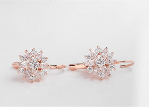 Brilliant Flower Stud Earrings - SexyBling