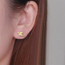 Load image into Gallery viewer, Dragon Silhouette with Wings Earrings - SexyBling