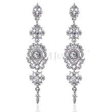 Load image into Gallery viewer, Floral Shape Long Dangle Drop Earrings - SexyBling