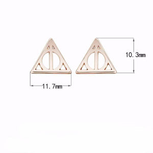 Luna Triangle Hallows Earrings - SexyBling