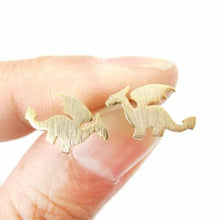 Load image into Gallery viewer, Dragon Silhouette with Wings Earrings - SexyBling