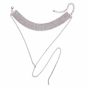 Crystal Choker Necklace - SexyBling