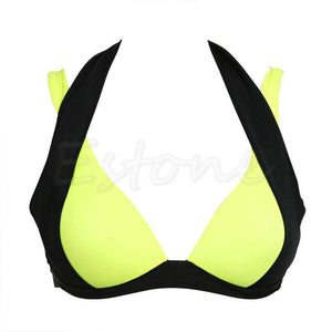 Halter Cut Out 2 Piece Bikini Set - SexyBling