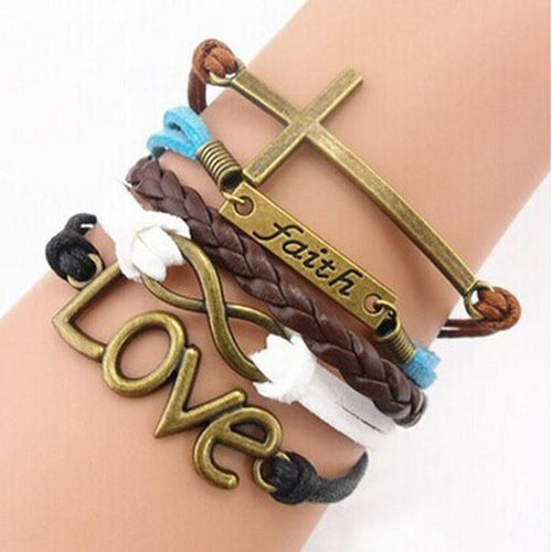 Handmade Bohemian Love Faith Charm Bracelets - SexyBling