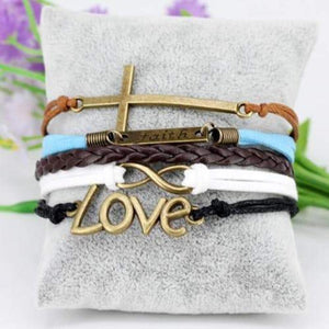 Handmade Bohemian Love Faith Charm Bracelets - SexyBling