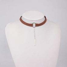 Load image into Gallery viewer, High Quality Zinc Alloy Leather Choker Necklace - SexyBling
