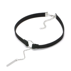 High Quality Zinc Alloy Leather Choker Necklace - SexyBling
