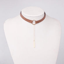 Load image into Gallery viewer, High Quality Zinc Alloy Leather Choker Necklace - SexyBling