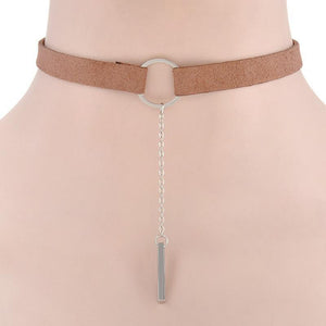 High Quality Zinc Alloy Leather Choker Necklace - SexyBling