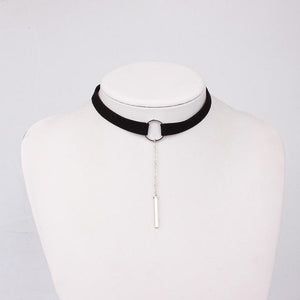 High Quality Zinc Alloy Leather Choker Necklace - SexyBling