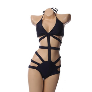High Waist One Piece Swimsuit for Women - SexyBling