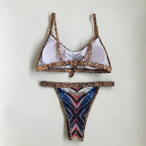 High Waist Wire Free Thong Bikini - SexyBling